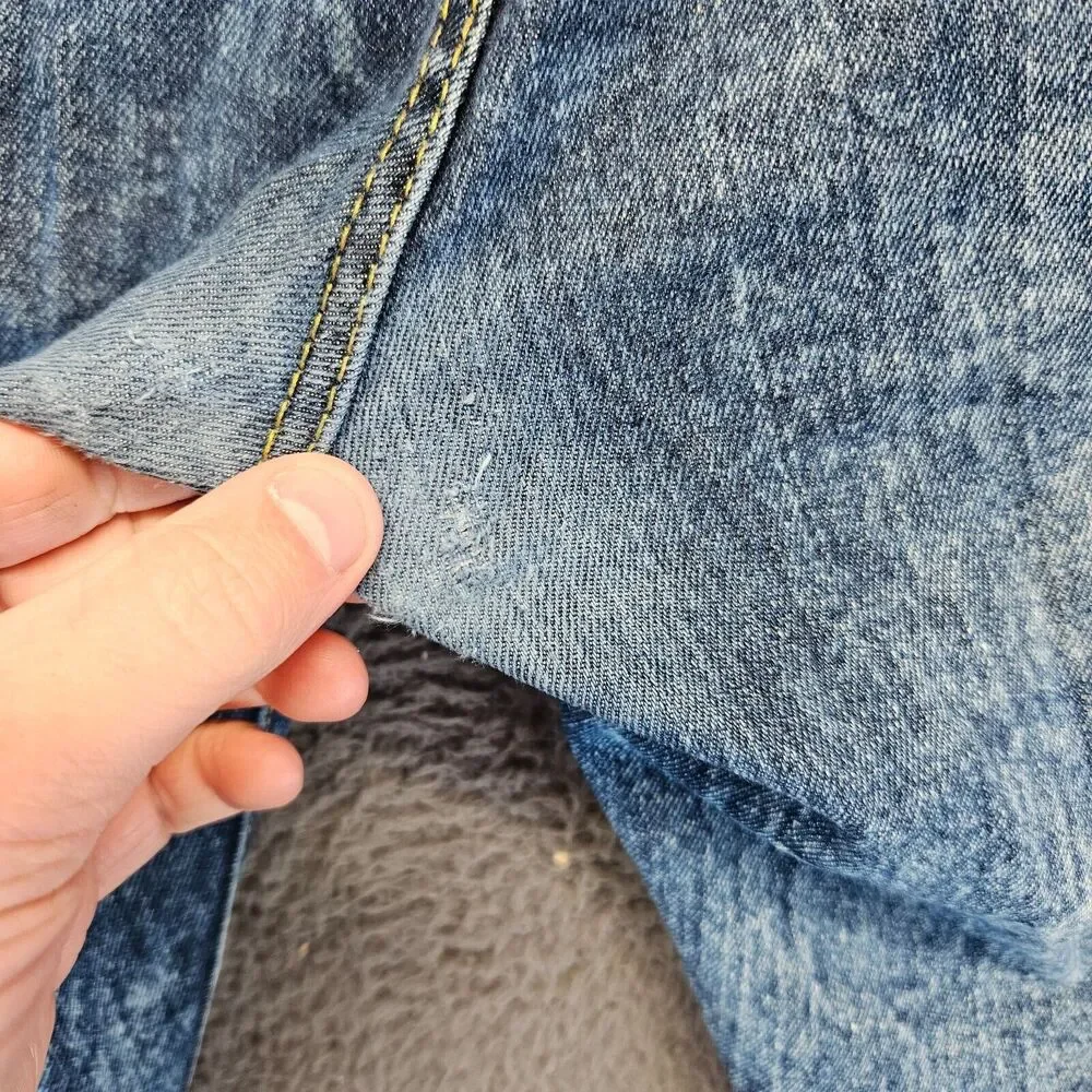 Southpole Skinny Jeans Men Size 36x30 Blue Acid Wash‎ Denim